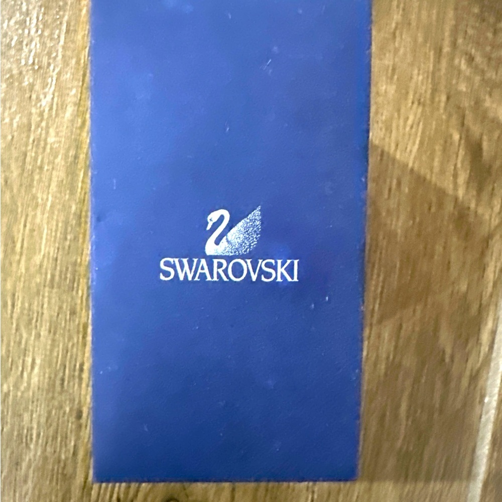 Swarovski Crystal Bangle Bracelet – Silver Tone – With Box